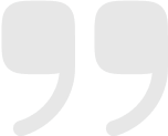 Quotation mark symbol representing customer feedback